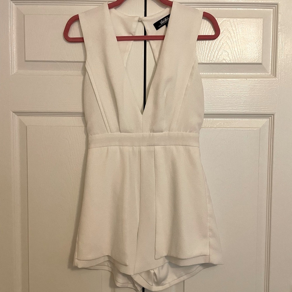 White Lulus Romper